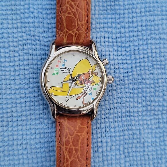 Vintage Armitron Speedy Gonzales Looney Tunes Musical Watch Rare - Picture 1 of 11